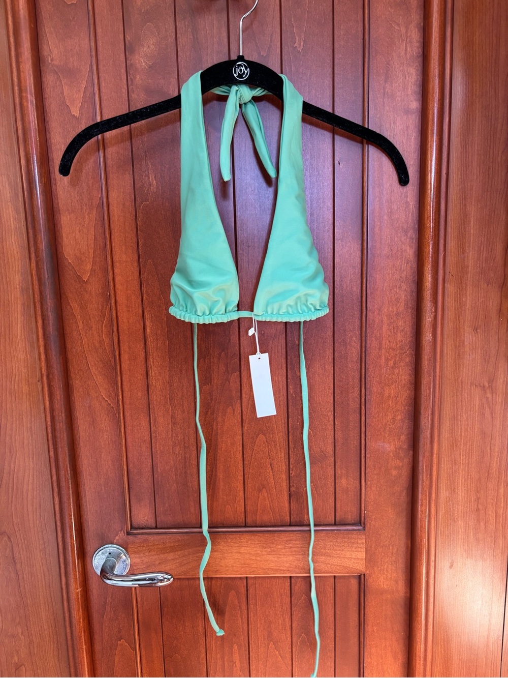 iNAMORATA Mint Green Halter Bikini Top